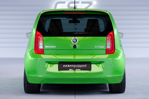 Spoiler VW Up! Seat Mii Skoda Citigo CSR Glans Zwart