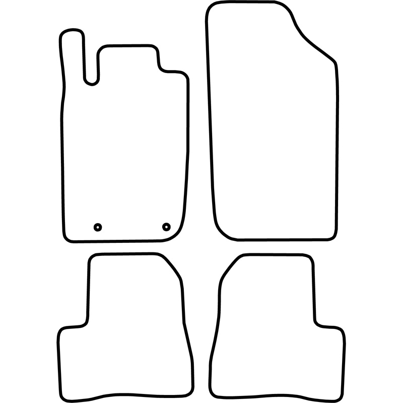 Automatten  Peugeot 206 2007-2009