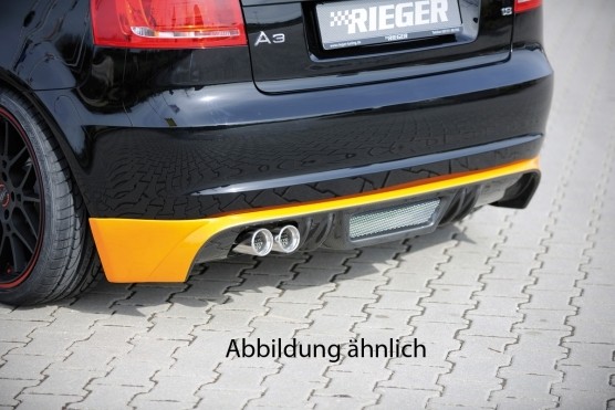 Achterbumper Diffusor Audi A3 8P ABS Carbon look 08-