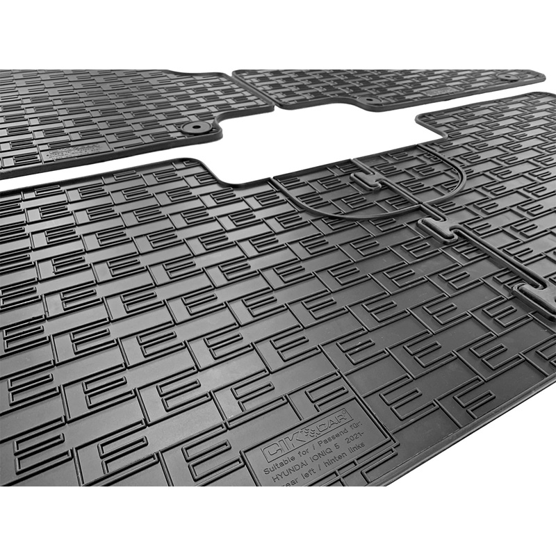 Rubber car mats set  Hyundai Ioniq 5 (NE) 2020- (3-pieces + fixing system)