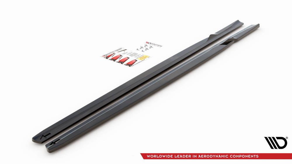 Zijskirts V.2 BMW M2 F87 Maxton Glans Zwart