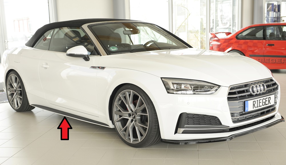 Zijskirts Audi A5 B9 F5 S-Line Rieger Coupe/Cabrio