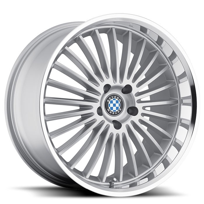 Velgen Beyern Multi 17x8 5x120 ET30 Zilver + Machined Rand
