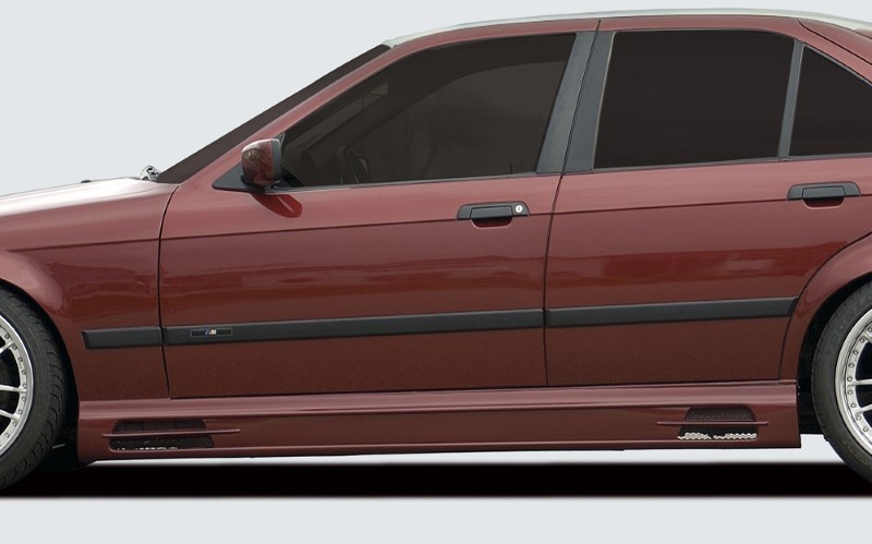 Sideskirts BMW E36 with 2 schacht and 2 uitsnedes Rieger