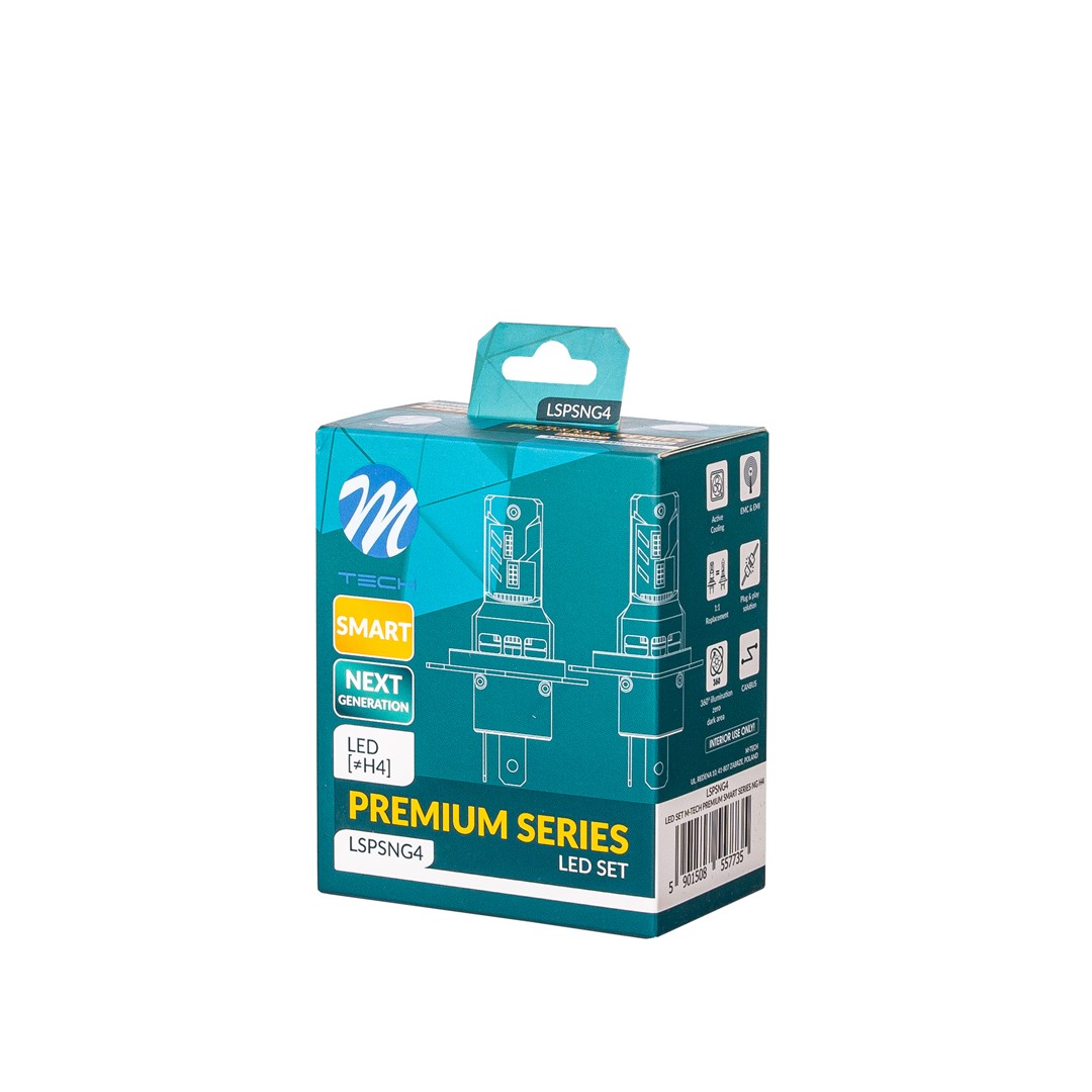 H4 LED Lamps M-TECH Premium Smart Series Canbus