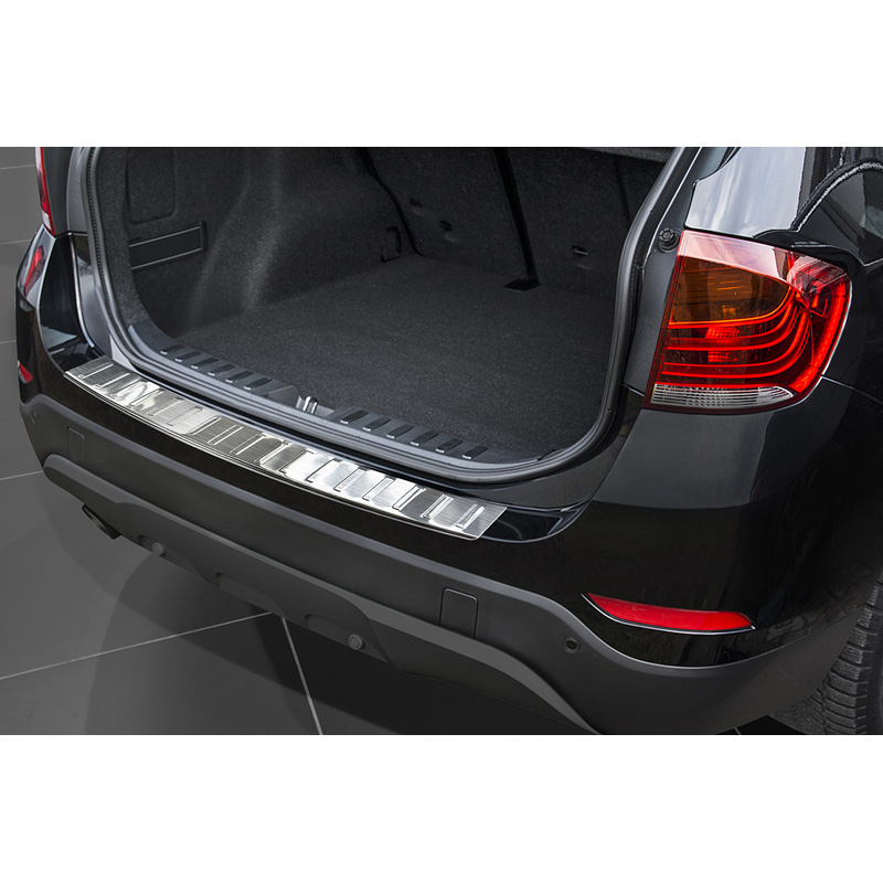 Stainless Steel Rear Bumper protector  BMW X1 E84 Facelift 2012-2015 'Ribs' excl. M-Package