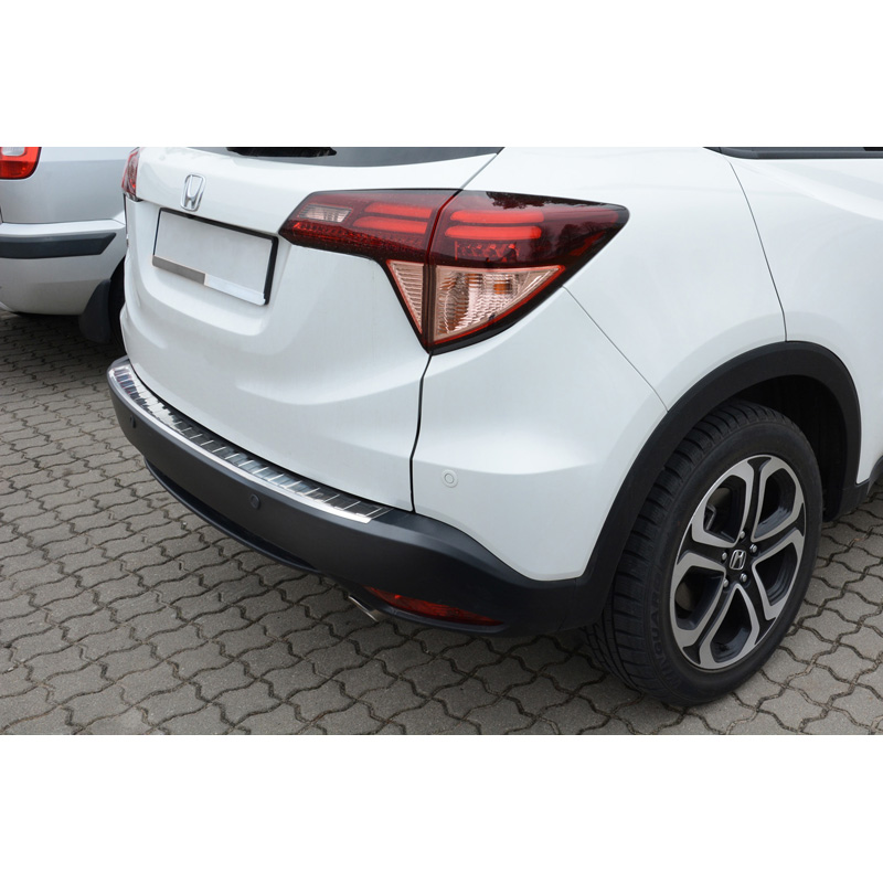 Stainless Steel Rear bumper protector  Honda HR-V 2015-2018 & FL 2018- Excl. HR-V 2020 Sport 'Ribs'