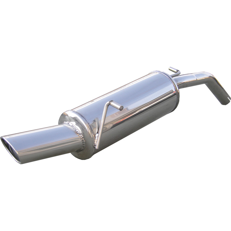 100% Inox Sport Exhaust  Peugeot 207 1.6 16v HDi (110HP) 2006- 120x80mm