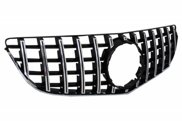 Grill Mercedes C207 W207 A207 Facelift (2013-2017) Coupe Cabrio GTR Look Glans Zwart/Chroom