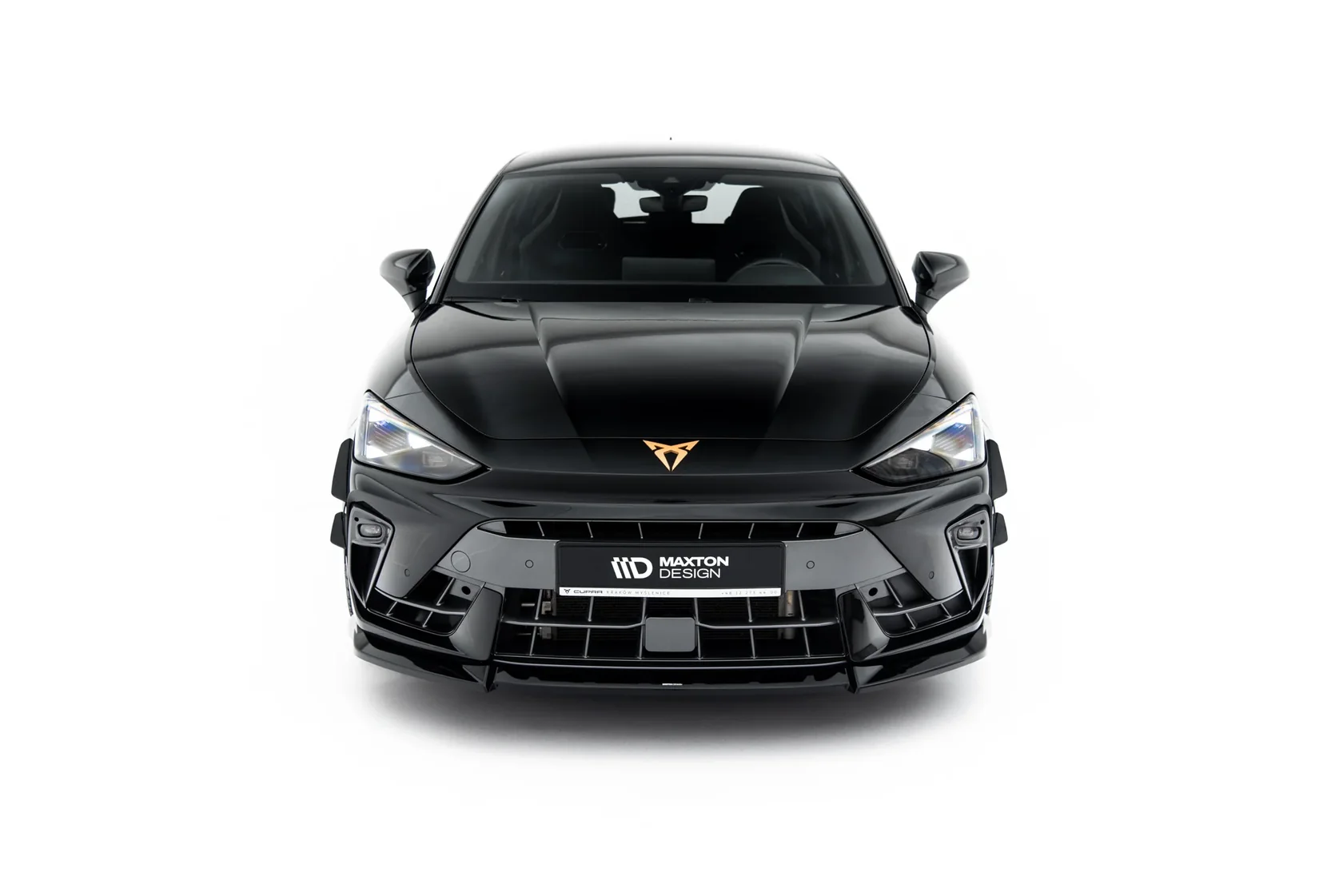 Voordiffuser Cupra Leon Hatchback Mk1 Facelift V.2 Glans Zwart