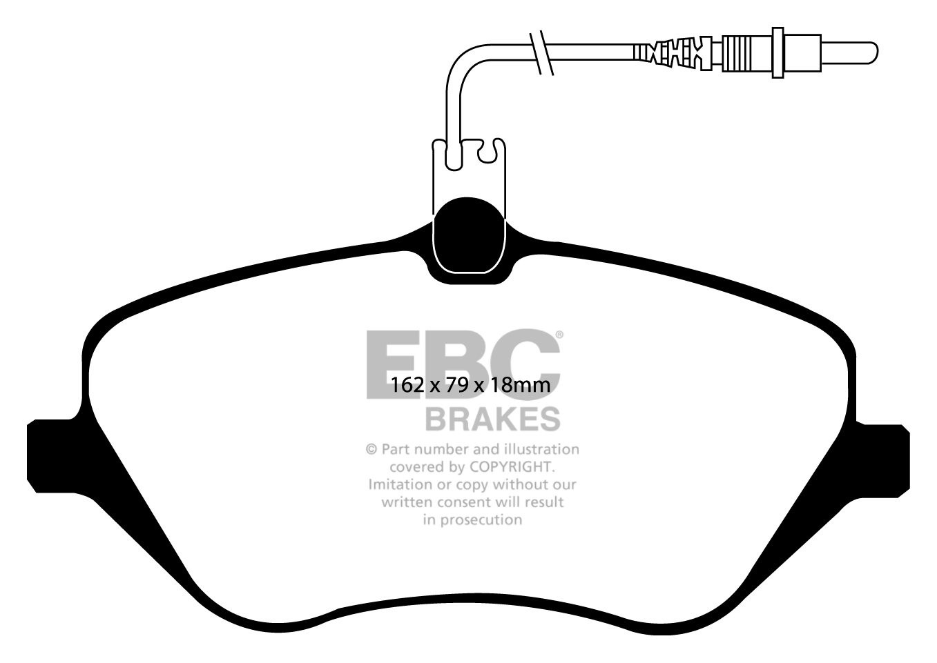 EBC Brakes CITROEN C5 2.2 TD 2008-.. Remblokken voorzijde greens