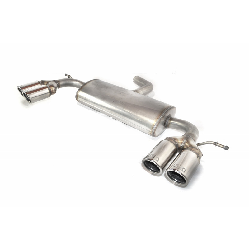 Double stainless steel sport exhaust  Volkswagen Golf VI HB 3/5-doors 1.4i 59kW/1.4TSi 90/118kW/2.0TDI 81/103kW 2008- 2x 70mm