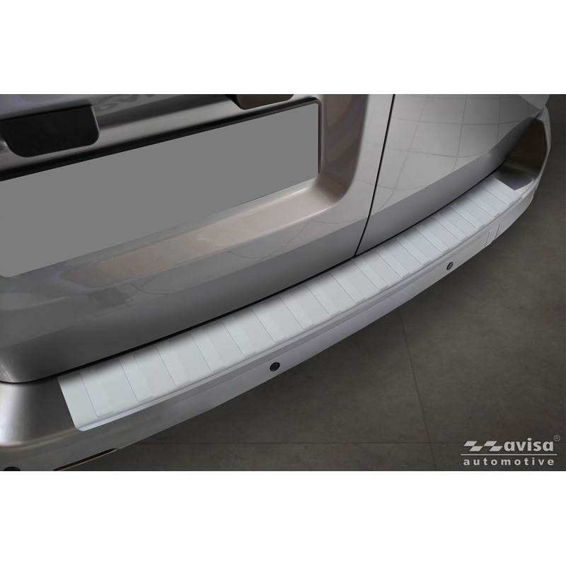 Avisa Stainless Steel Powdercoated Rear bumper protector  Citroën Jumpy & Spacetourer / Peugeot Expert & Traveller / Toyota Proace 2016- / Opel Vivaro & Zafira Life 2019- (L1) 'Soft Silver'