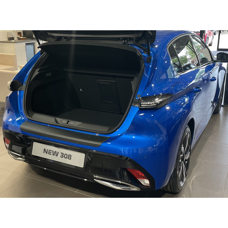 ABS Rear bumper protector  Peugeot 308 HB 5 doors 2021- Black