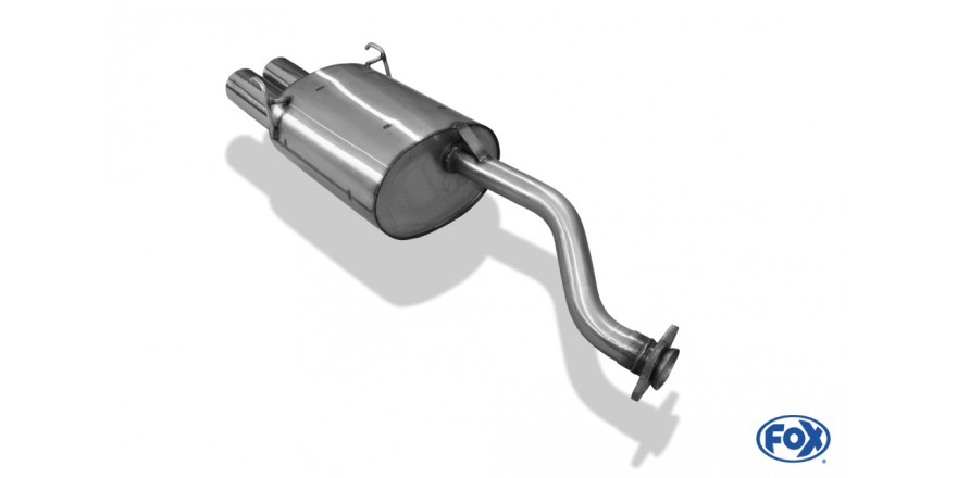 Honda Civic IV Coupe Typ EJ Einddemper - 2x90 Typ 13 FOX