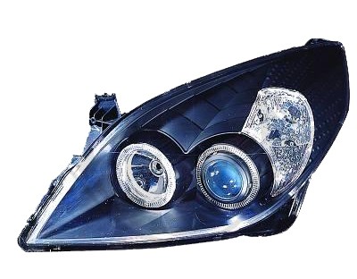 Headlights Opel Vectra C 05-08 Angel Eyes black