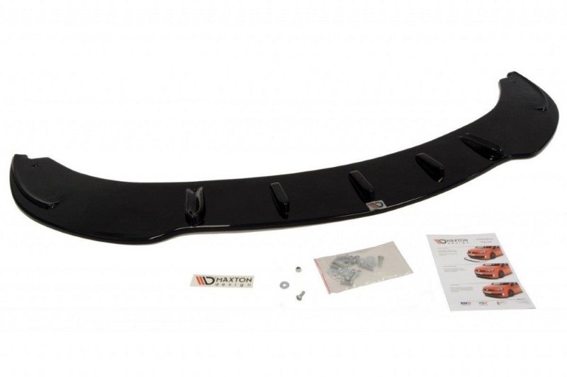 Voorspoiler BMW 6 E63 / E64 (PREFACE MODEL) V.1 Glanzend Zwart