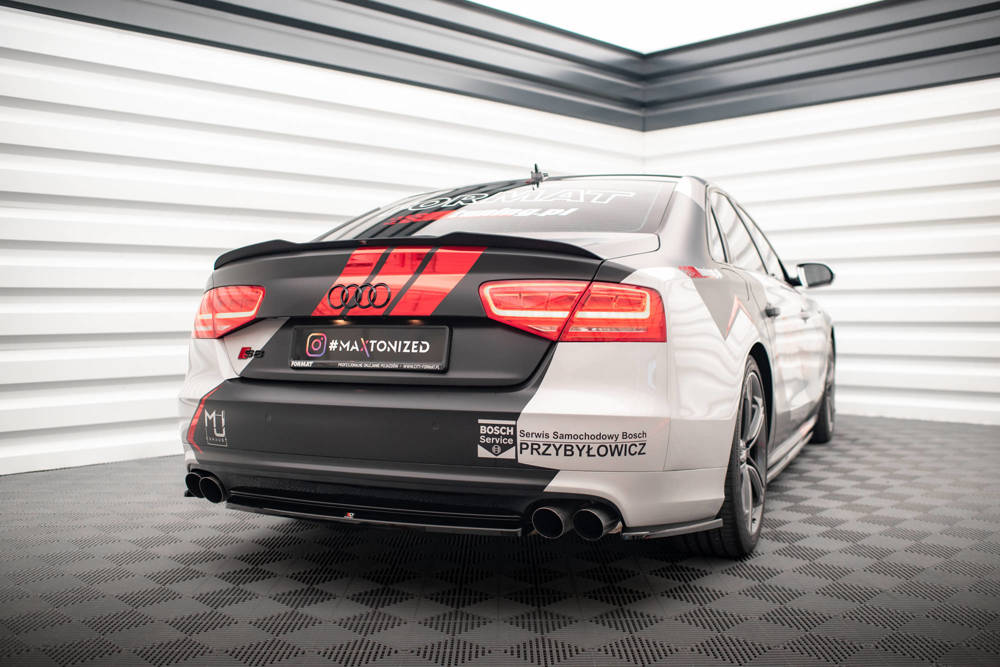 Spoiler Audi S8 D4 Maxton Glans Zwart