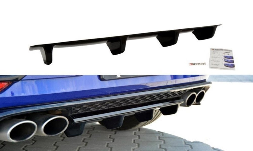 Diffuser VW Golf 7 R Glans Zwart