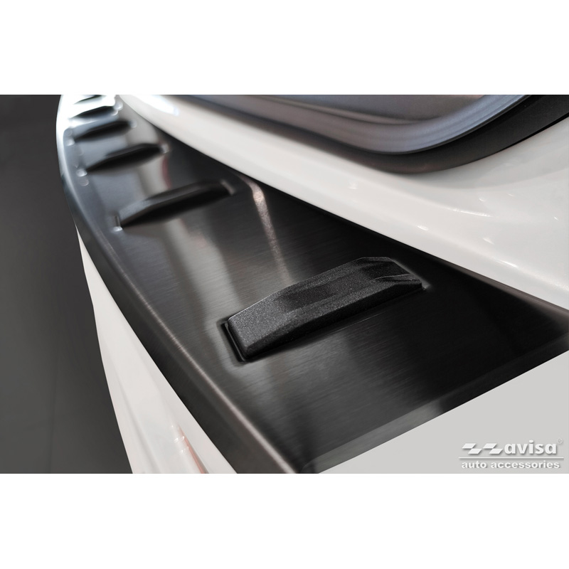 Black Stainless Steel Rear bumper protector  BMW 3 Series (G21) Touring 2019-2022 'STRONG EDITION'