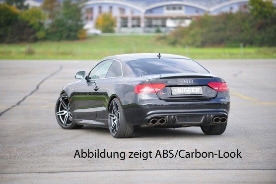 Achterbumper Diffusor Audi A5 B8/B81 07-11 S-line Rieger carbon-look