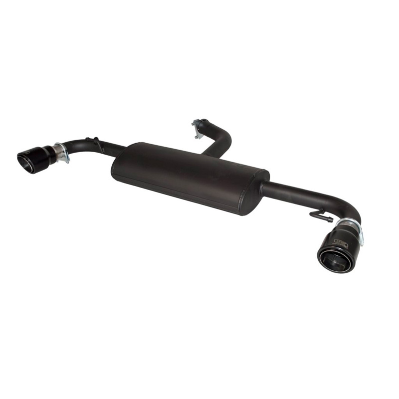Double sport exhaust  Volkswagen Golf VI HB 1.4i 59kW/1.4TSi 90/118kW/2.0TDI 81/103kW 2008- 90mm Black 'Dual-Wall'