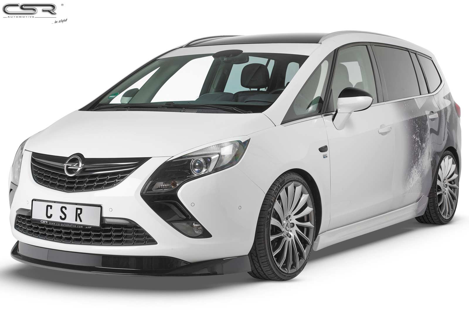 Koplampspoiler Opel Zafira C Tourer CSR Glans Zwart