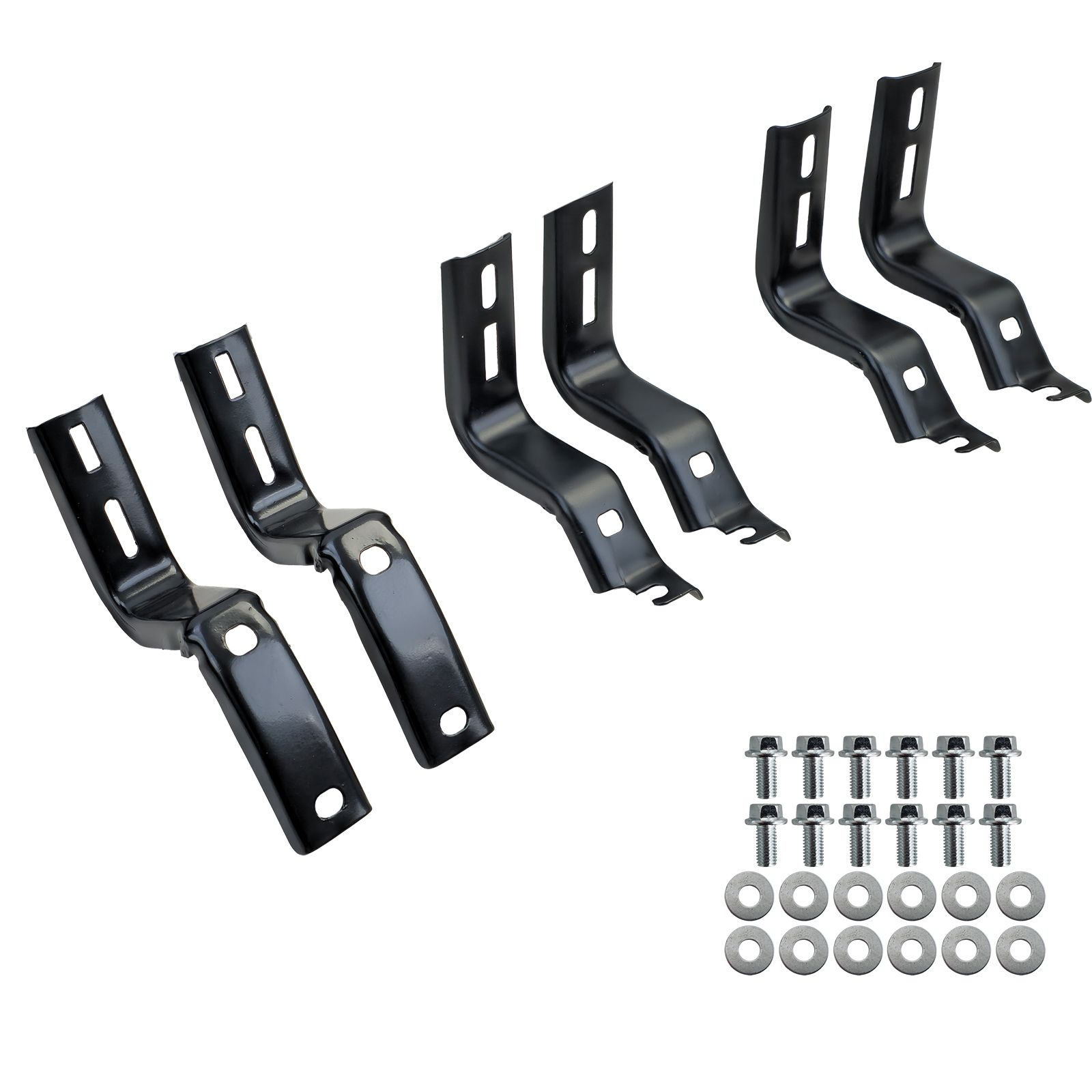 Treeplanken voor Ford Ranger T6 T7 T8 12-23 aluminium zwart OE Look