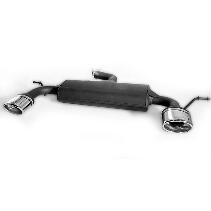 Double sport exhaust  Volkswagen Scirocco III 1.4TSi 90/118kW/2.0TDI 103kW 2008-2013 120x80mm
