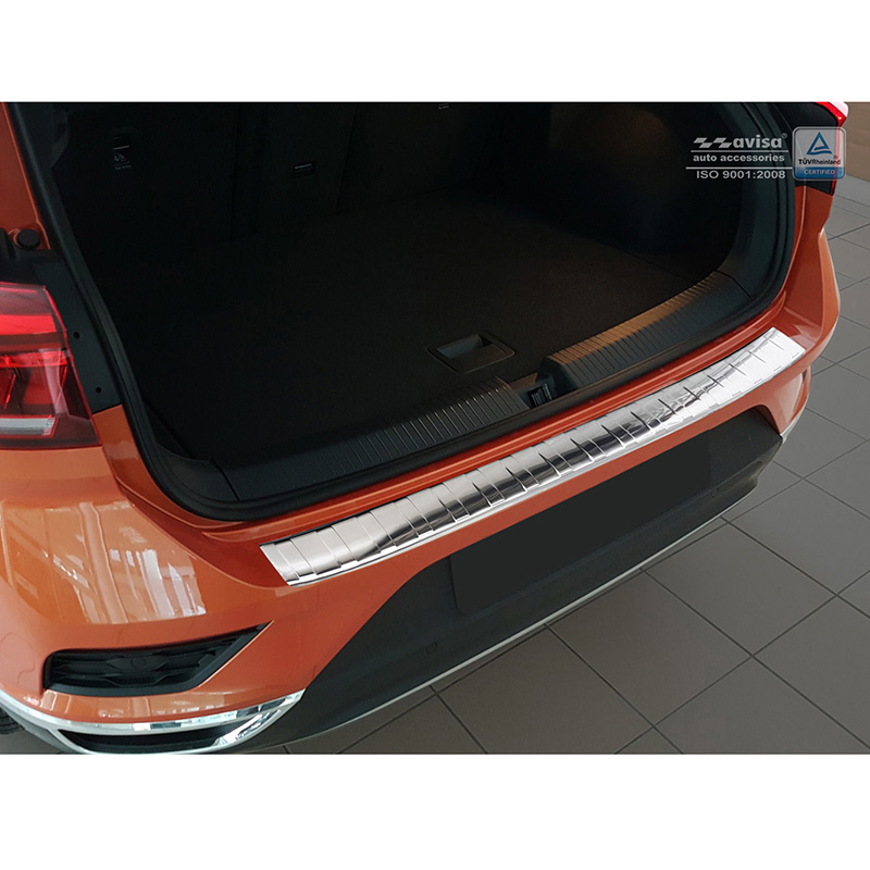 RVS Achterbumperprotector  Volkswagen T-Roc 2017-2022 & Facelift 2022- incl. Cabrio - 'Ribs'