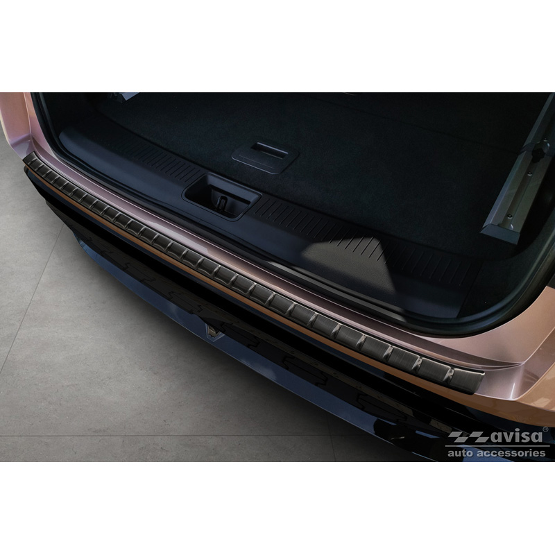 Zwart RVS Achterbumperprotector  Nissan Ariya 2022- 'Ribs'