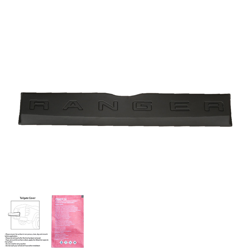 Achterklepcover  Ford Ranger T6/T7/T8 2012-2022 - Versie 3 - Matzwart