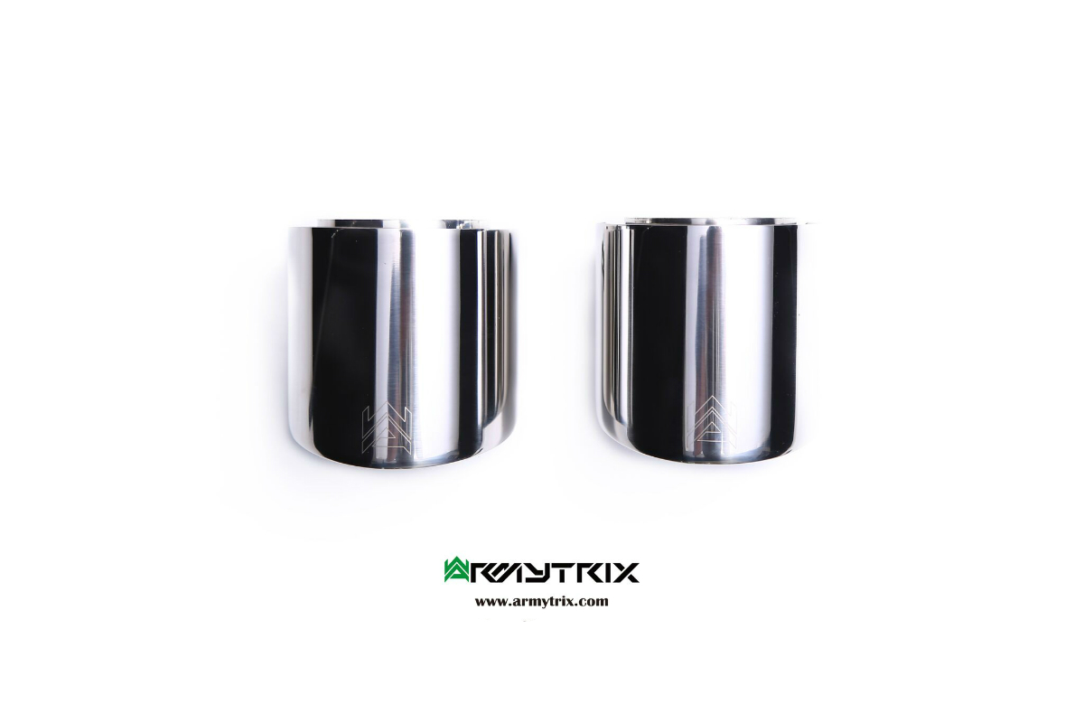 Armytrix Porsche 718 Boxster / S (2016-) Dual Chrome Silver Tips