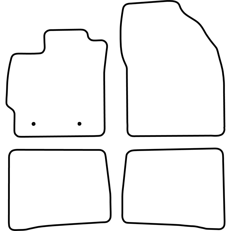 Set velour car mats  Toyota Prius 2009-2012
