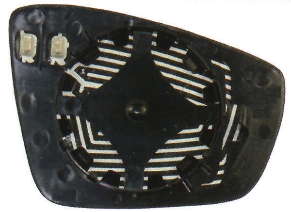 Spiegel glas links VW POLO, 6R 09-14 CONVEX