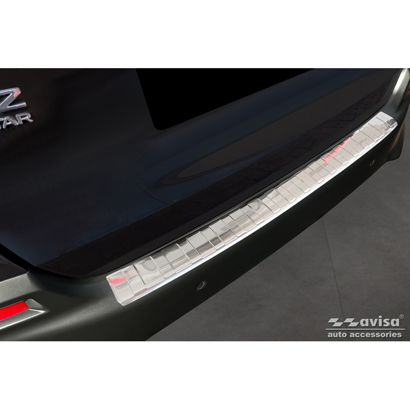 Stainless Steel Rear bumper protector  Honda Jazz Crosstar Hybrid 2020- 'Ribs'