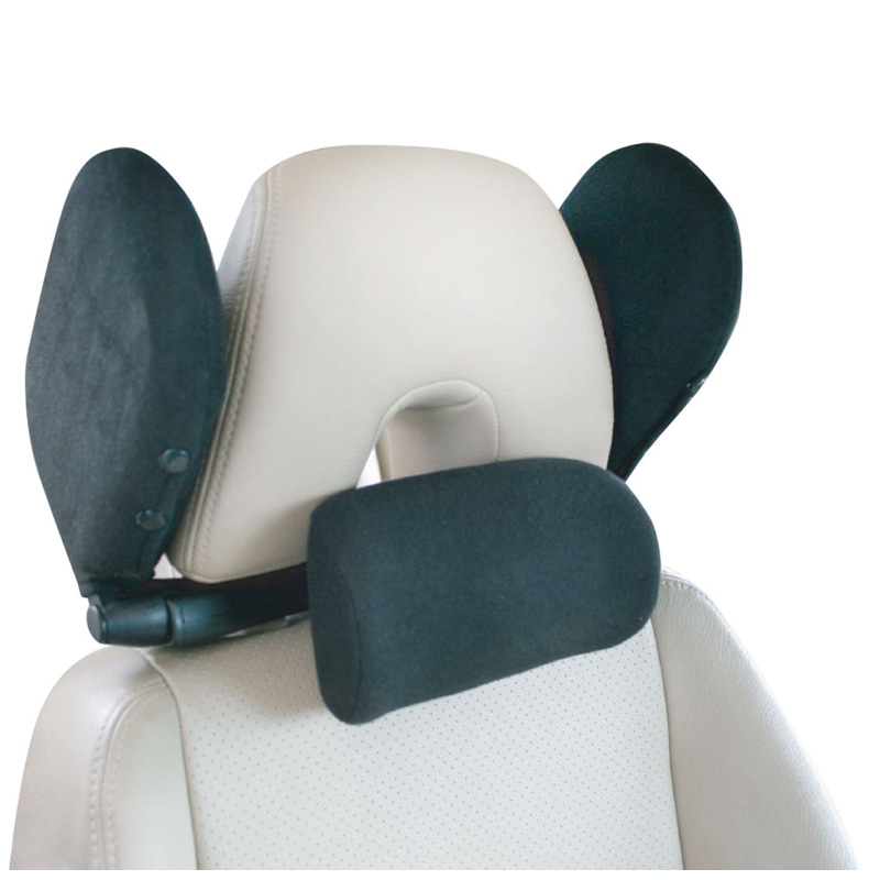 Comfortline Universele Instelbare Reis-Hoofdsteun - Zwart