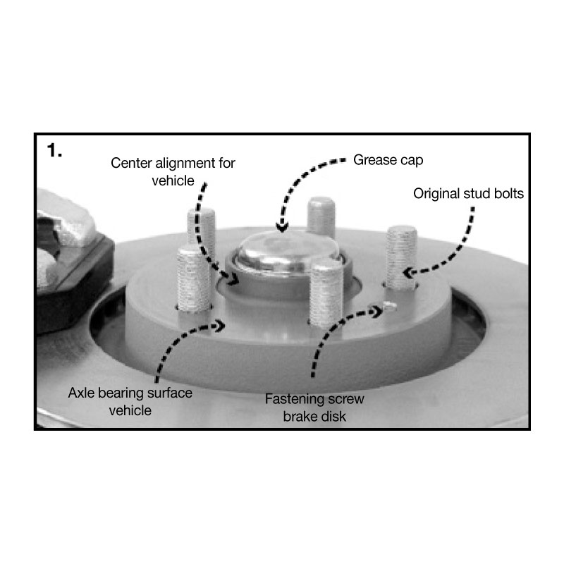 H&R DRS-Systeem Spoorverbreders 20mm 5x112 - Naaf 66,5mm - Boutmaat M14x1,5 -  Volkswagen T2/T3 Achteras