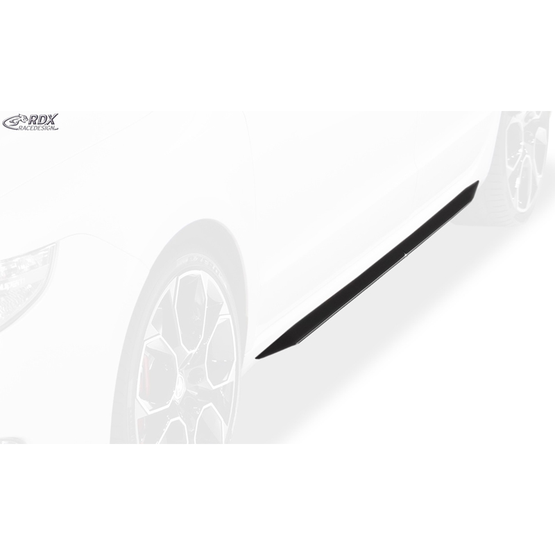 Side skirts 'Slim'  Skoda Superb II (3T) 2008-2015 (ABS glossy black)