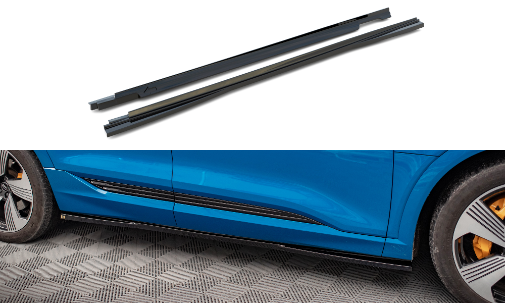 Zijskirts Audi E-Tron Maxton Glans Zwart