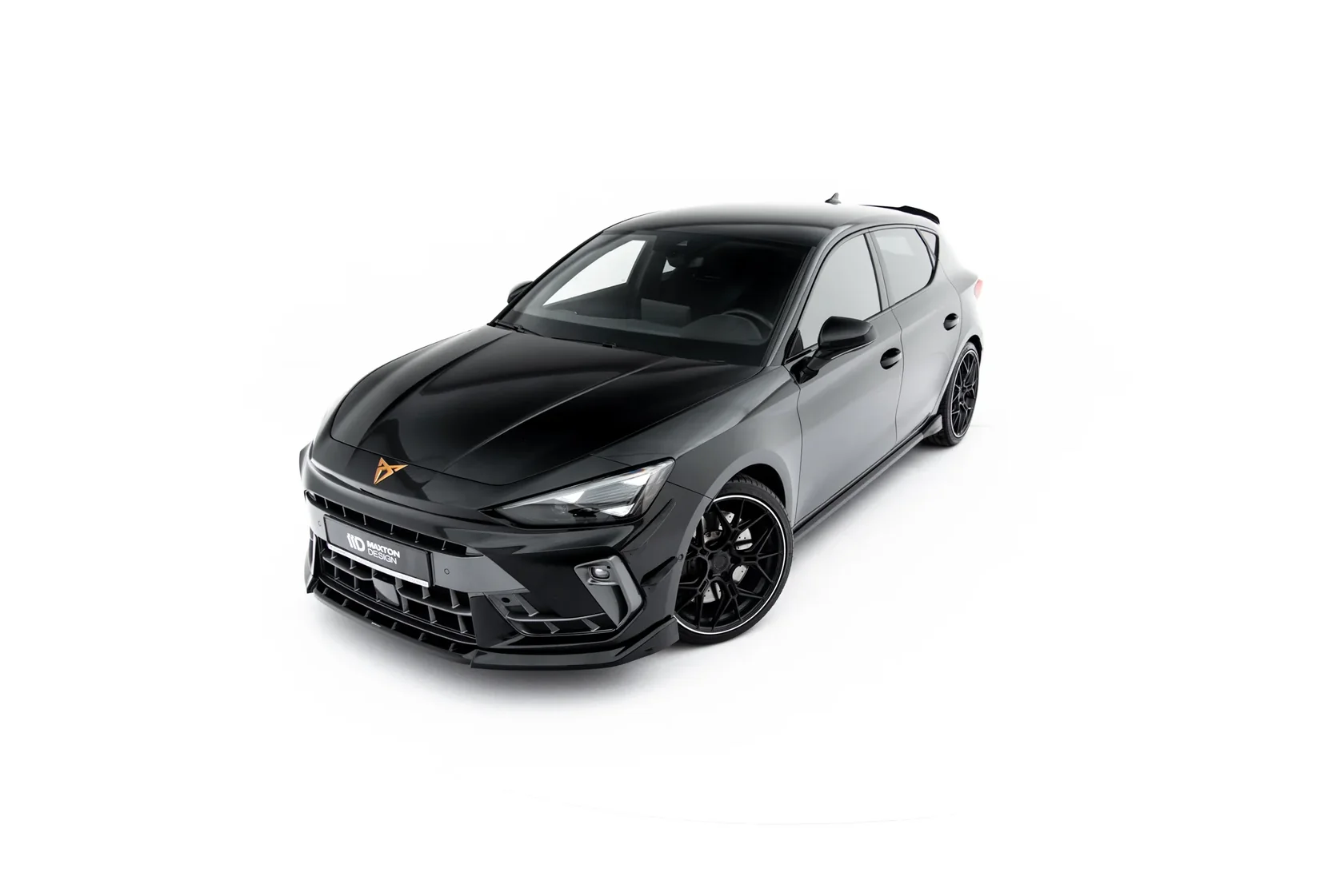 Voorspoiler Cupra Leon ST / Hatchback Mk1 Facelift V.1 Glans Zwart