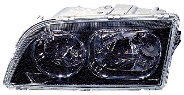 Koplamp rechts S40/V40. 03-04 HELDERGLAS/ZWART