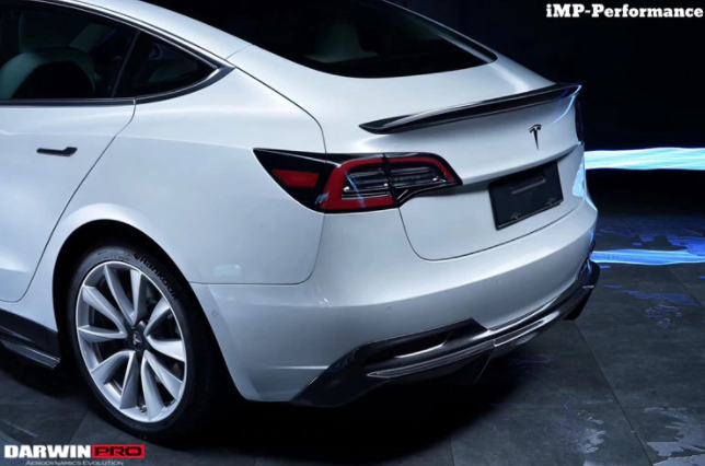 Tesla Model 3 IMP Style Carbon Fiber Spoiler 2017-2021