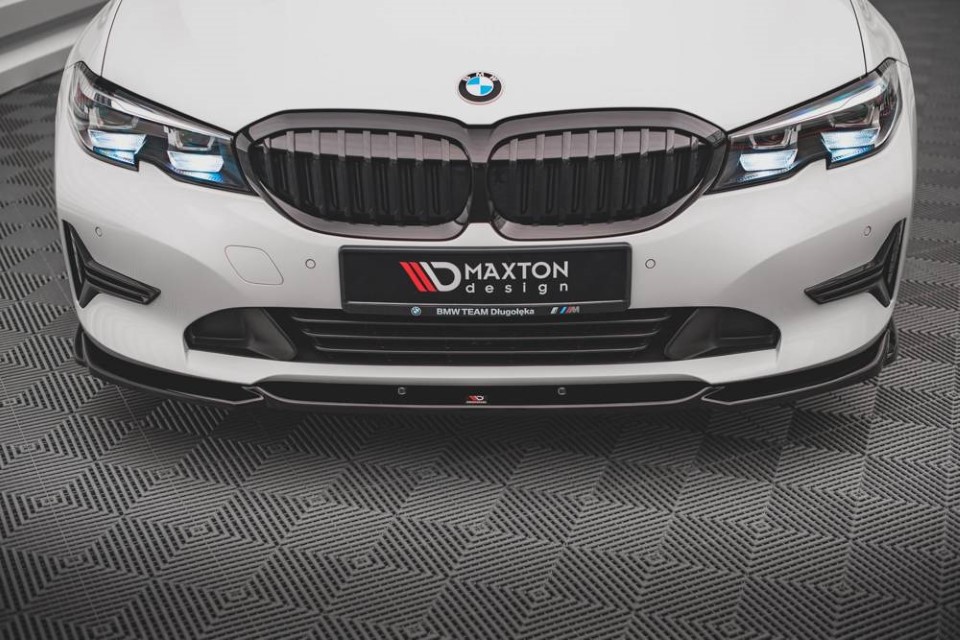 Voorspoiler BMW 3 Serie G20 V2 Gloss Black