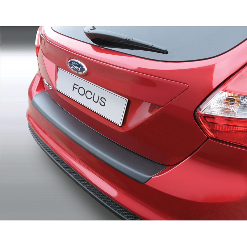 ABS Rear bumper protector  Ford Focus 5 doors 2012-2015 Black