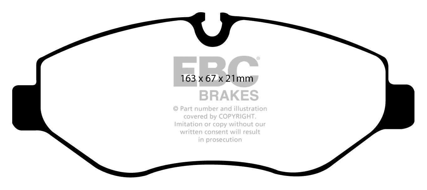 EBC Brakes MERCEDES BEDRIJFSWAGEN Sprinter 213D 2.1 TD 2006-.. R