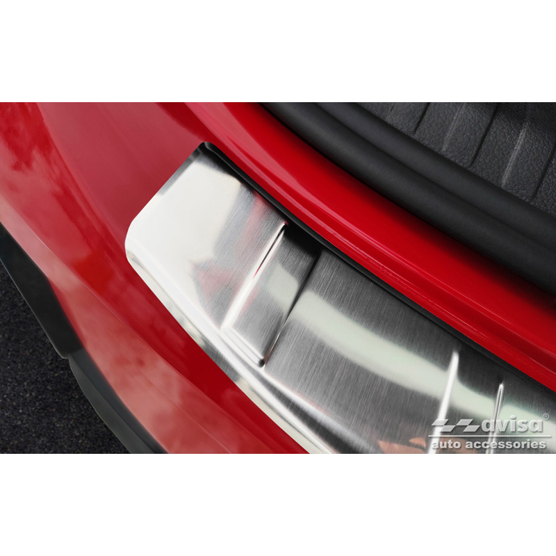 Stainless Steel Rear bumper protector  Audi Q3 II Sportback 2019- incl. RS 'Ribs'