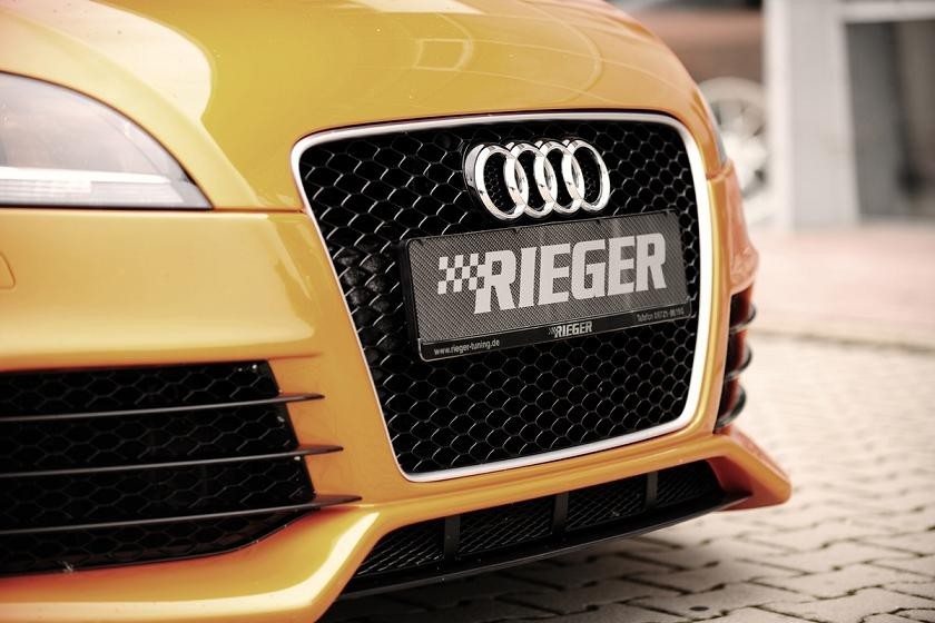 Rieger voorbumper spoiler voor voorbumper gecentreerd Carbon-loo