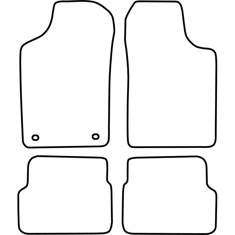Set velour car mats  Renault Laguna 1998-2001