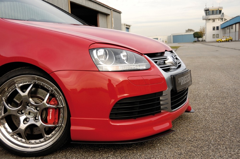Voorspoilerlip VW Golf V voor R32 Frontbumper Rieger